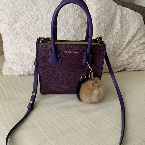 Michael Kors Mercer mini purple bag - Picture 2 of 8
